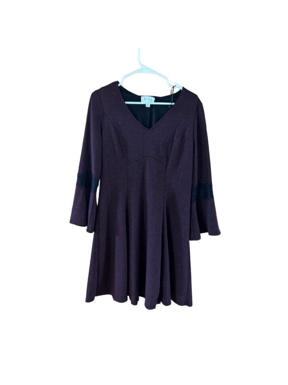ELLE Burgundy Dress Women's Medium